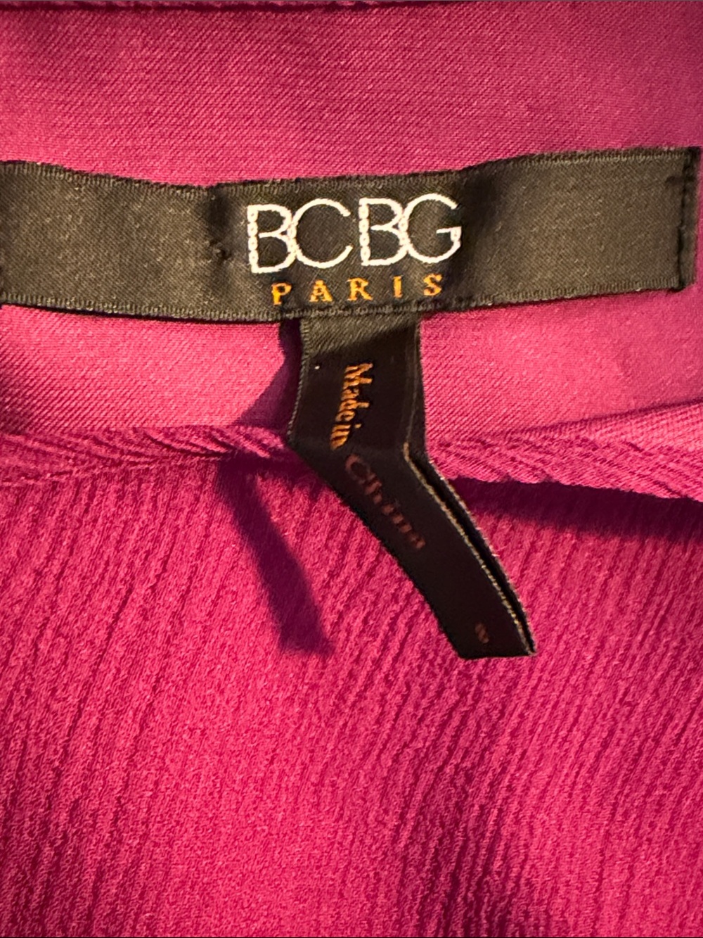 BCBG Pleated One-Shoulder Maxi Dress in Plum Berry - Picture 12 of 13